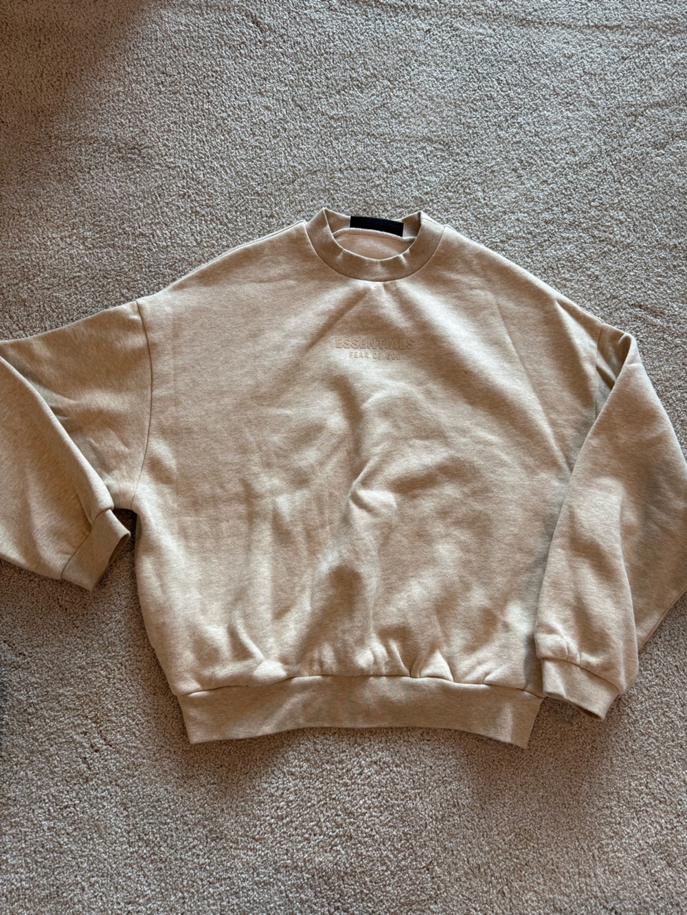 Fear of God Neutral Beige Crewneck Sweatshirt